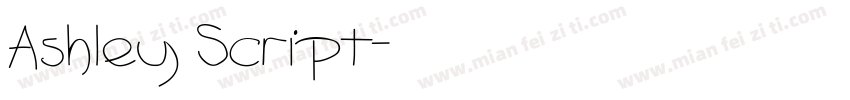 Ashley Script字体转换